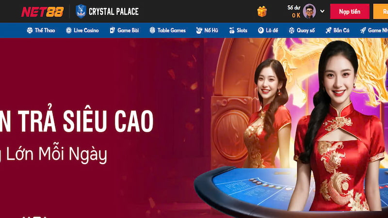 Điểm mạnh yếu khi người mới sử dụng Net88 và M88 năm 2025 3 Giao diện tổng thể bắt mắt khiến người mới dễ dàng sử dụng
